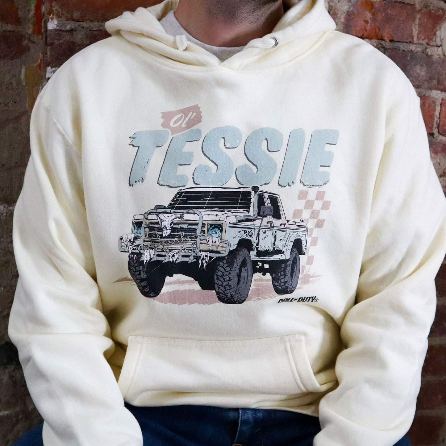 Call of Duty: Black Ops 7 Ol' Tessie Hoodie - Front View on Model