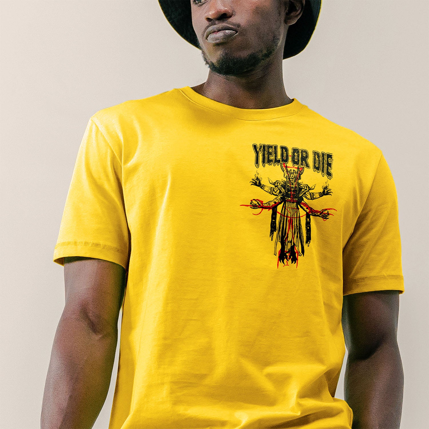 Call of Duty Gold Yield or Die T-Shirt - Model Shot