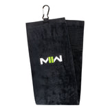 Modern Warfare II Golf Towel in Black - Front View
