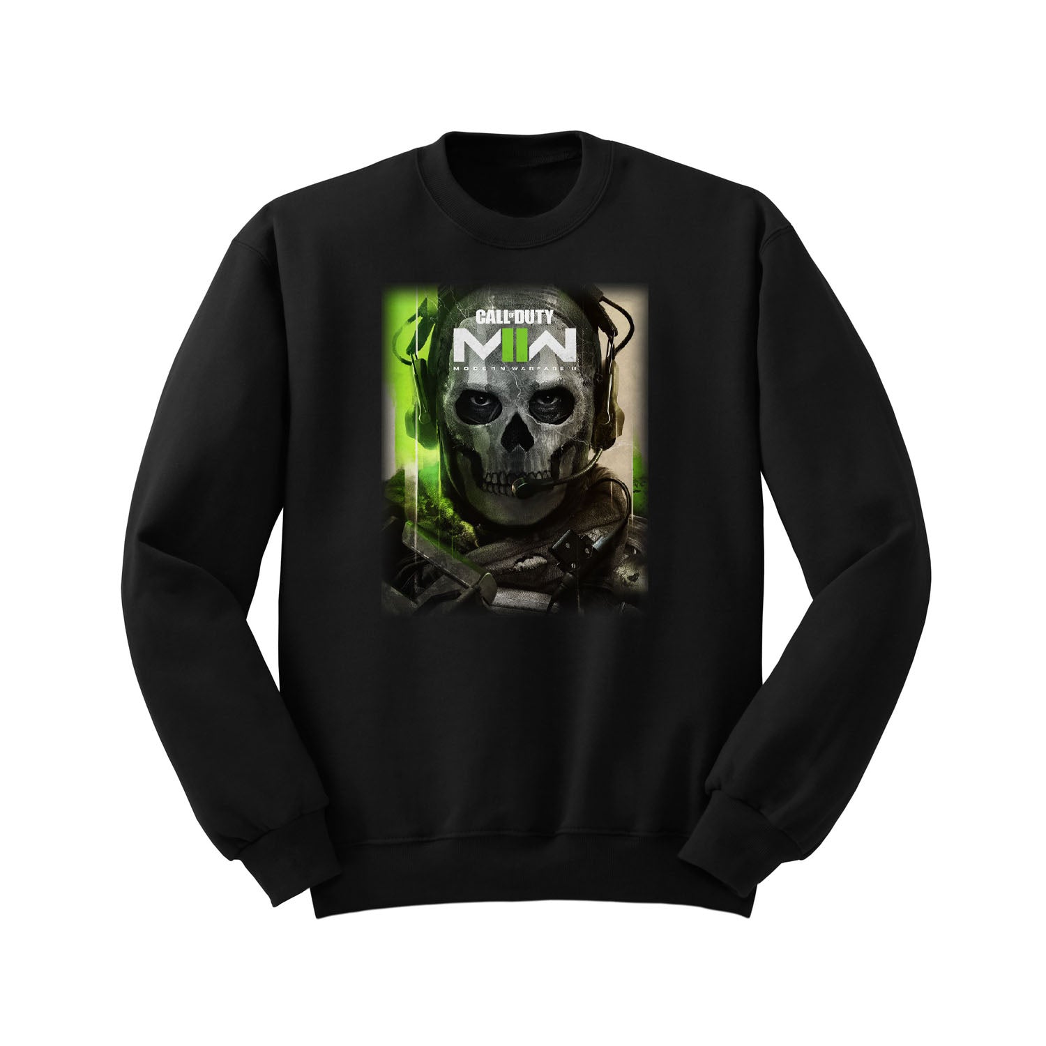 Modern Warfare II Ghost Art Black Crewneck