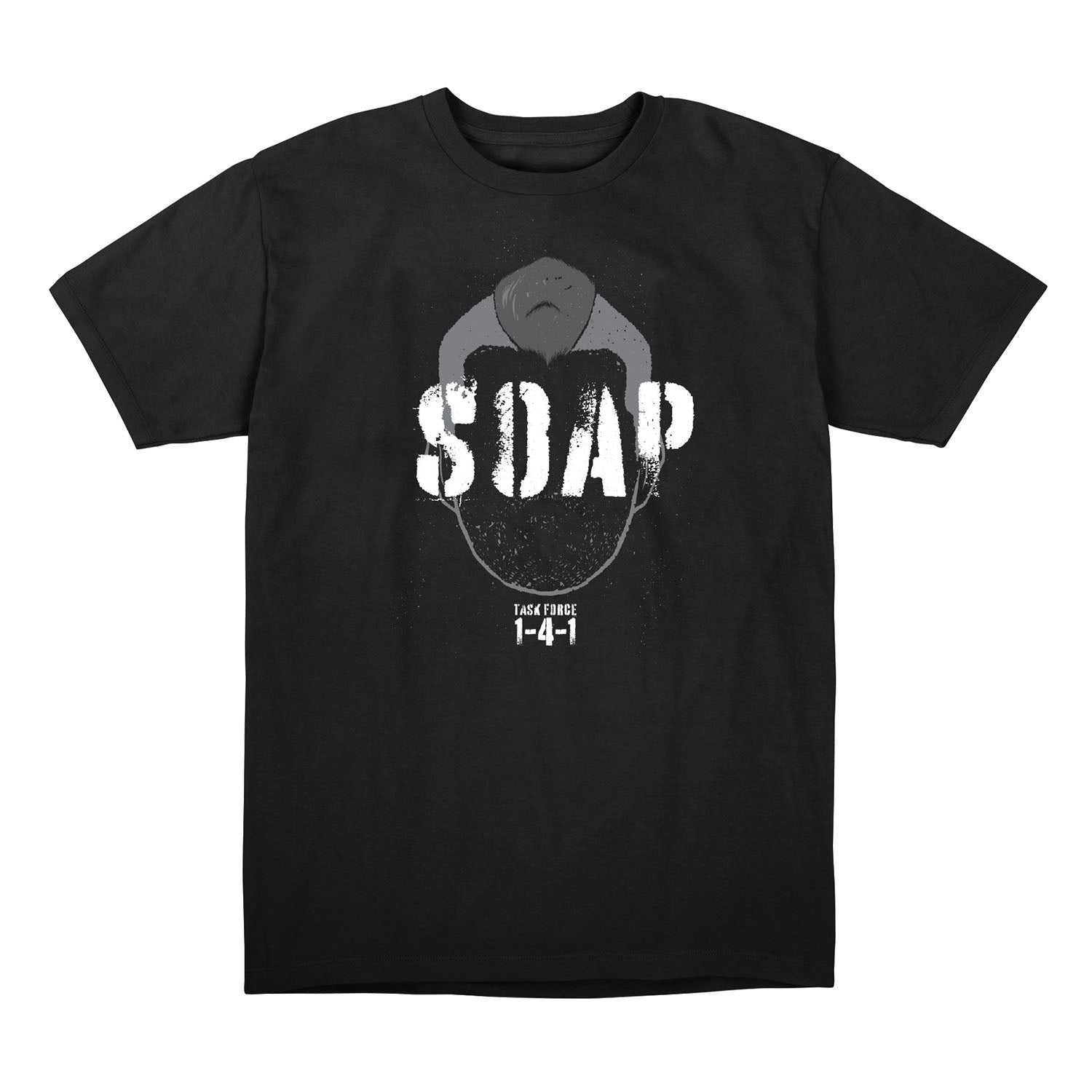 Call of Duty Soap Silhouette Black T-Shirt - Front View