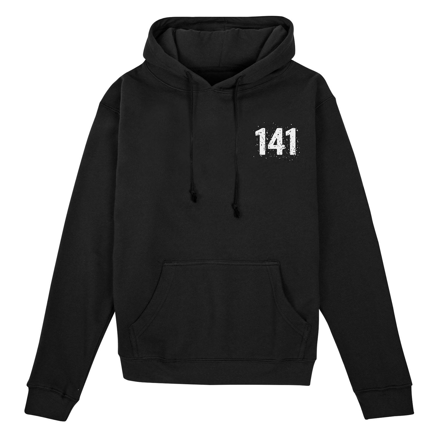 Call of Duty Task Force 141 Distressed Black Hoodie - Front View