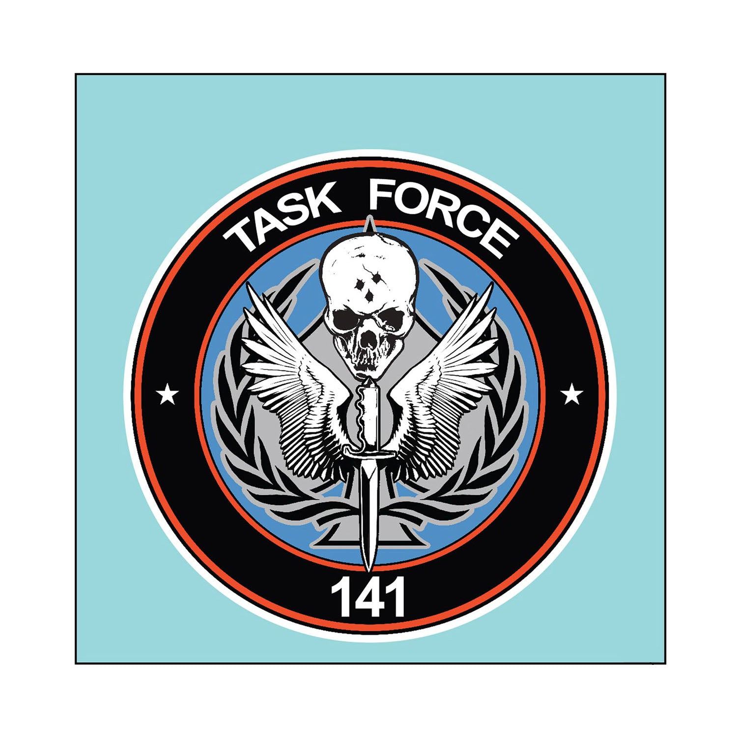Call of Duty Task Force 141 Logo Decal - Front View