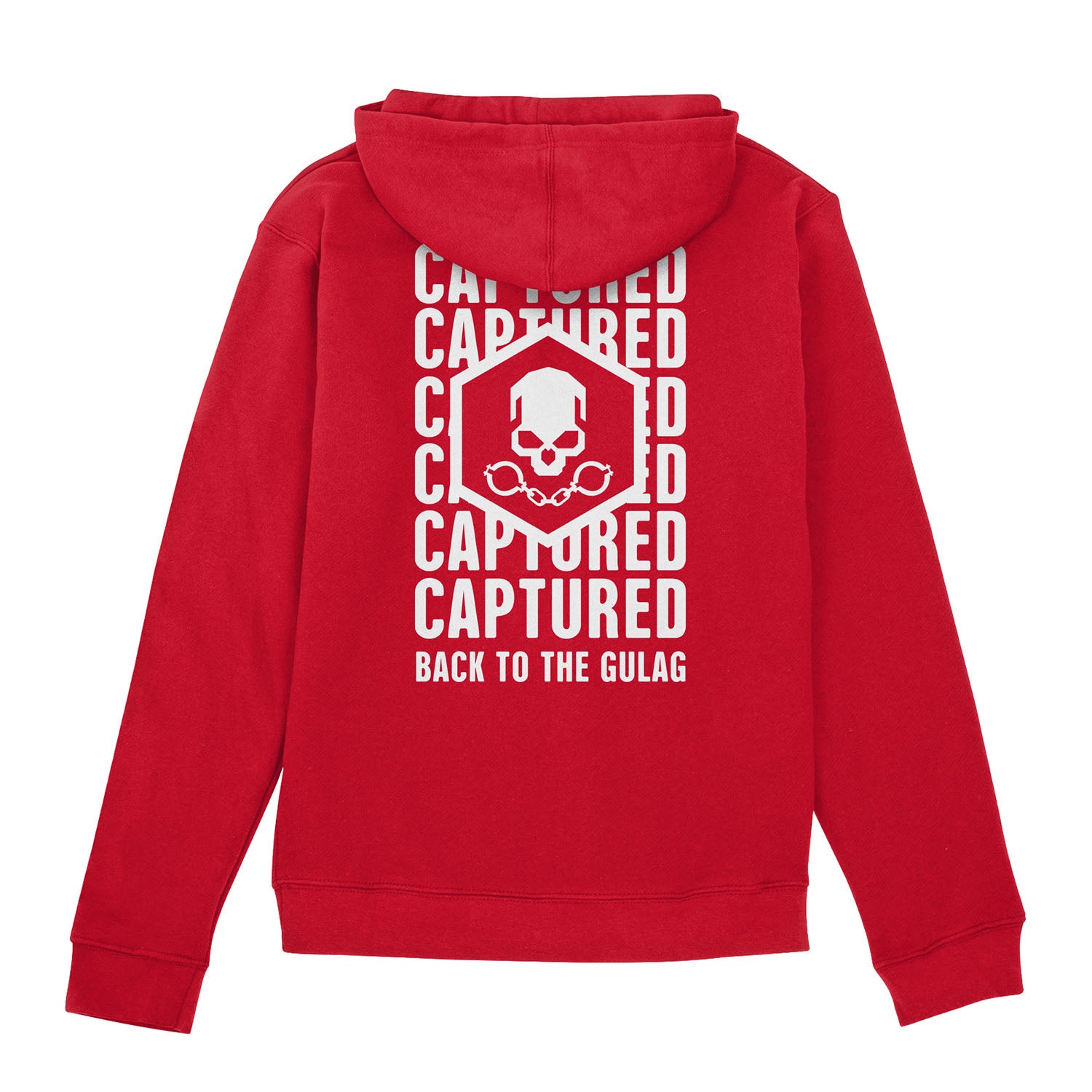 Call of Duty Warzone Red Captured Hoodie - Back View