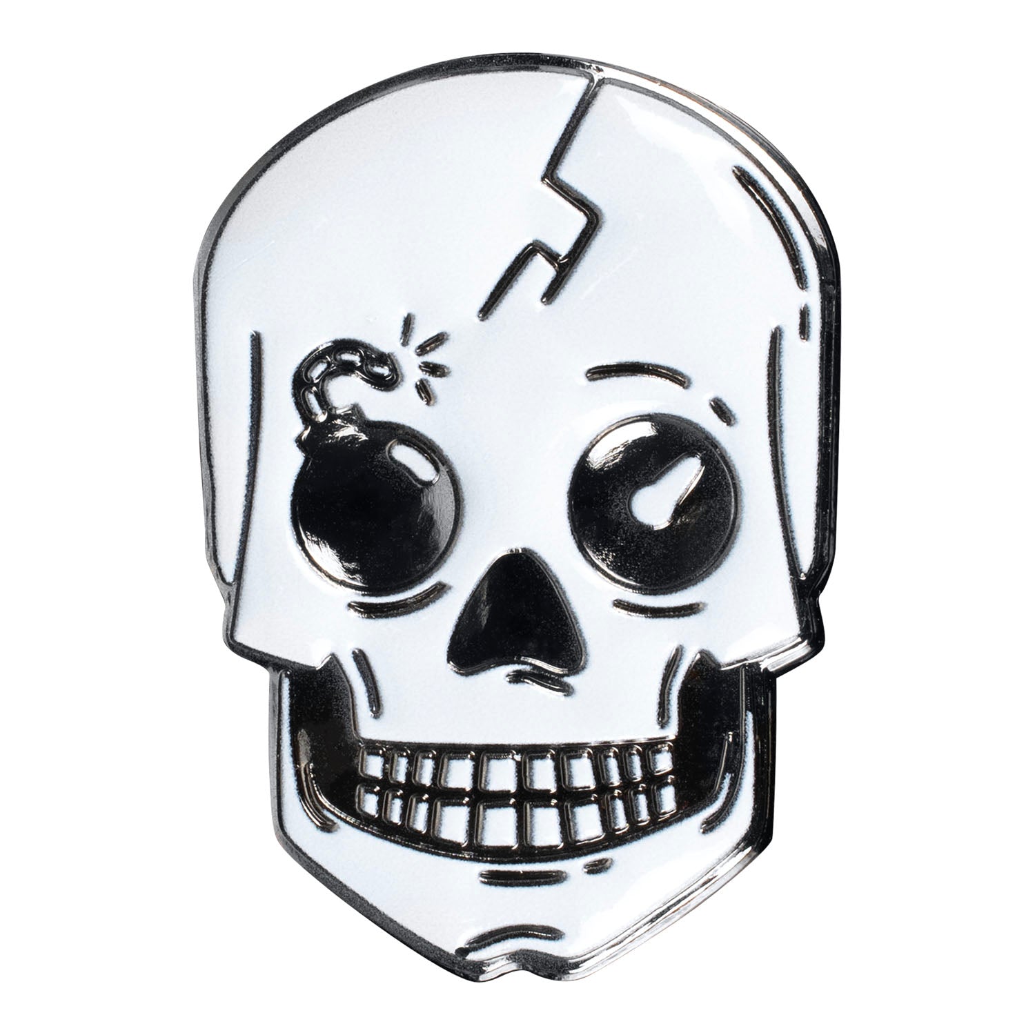 Call of Duty Search and Destroy Skull Hat Pin - Front View