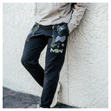 Call of Duty POINT3 MWII Black Joggers - Front View on Model
