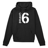 Call of Duty Black Bravo 6 Hoodie - Front View with Bravo 6 Design