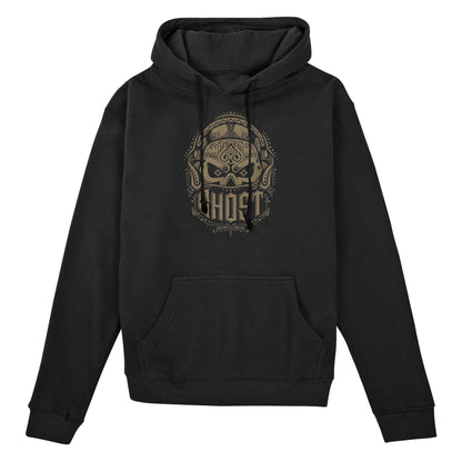 Call of Duty Ghost Skull Mask Black Hoodie - Front View with Ghost Skull Design
