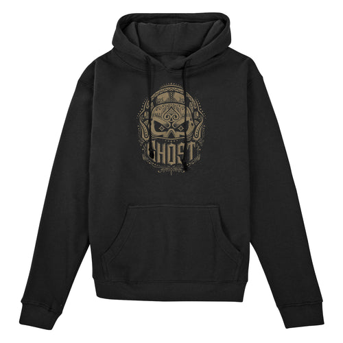 Call of Duty Ghost Skull Mask Black Hoodie - Front View with Ghost Skull Design
