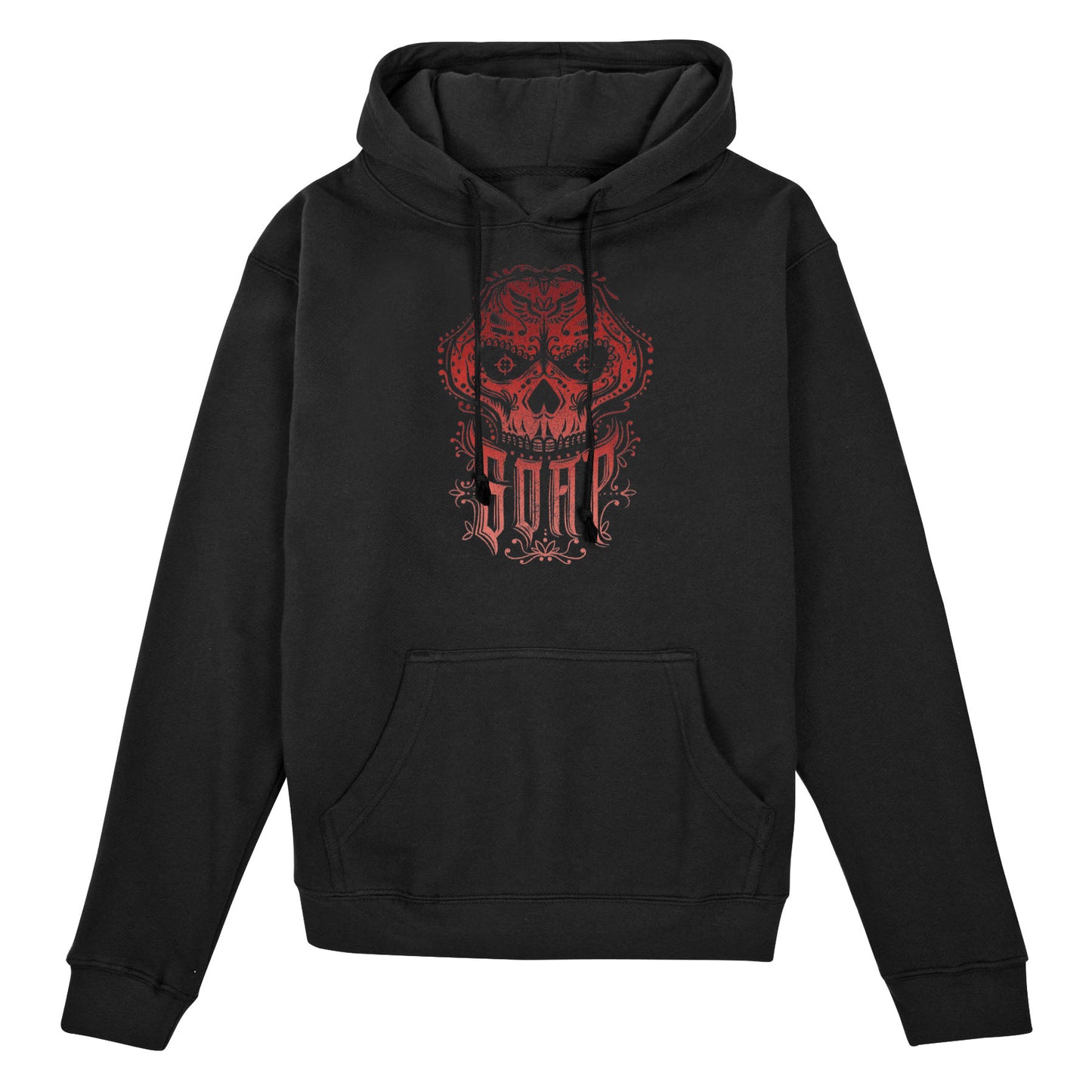 Call of Duty Soap Skull Mask Black Hoodie - Front View with Soap Skull Design