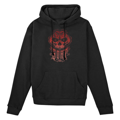 Call of Duty Soap Skull Mask Black Hoodie - Front View with Soap Skull Design