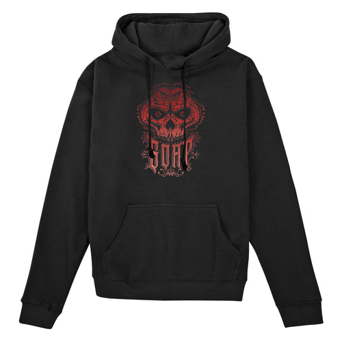 Call of Duty Soap Skull Mask Black Hoodie - Front View with Soap Skull Design