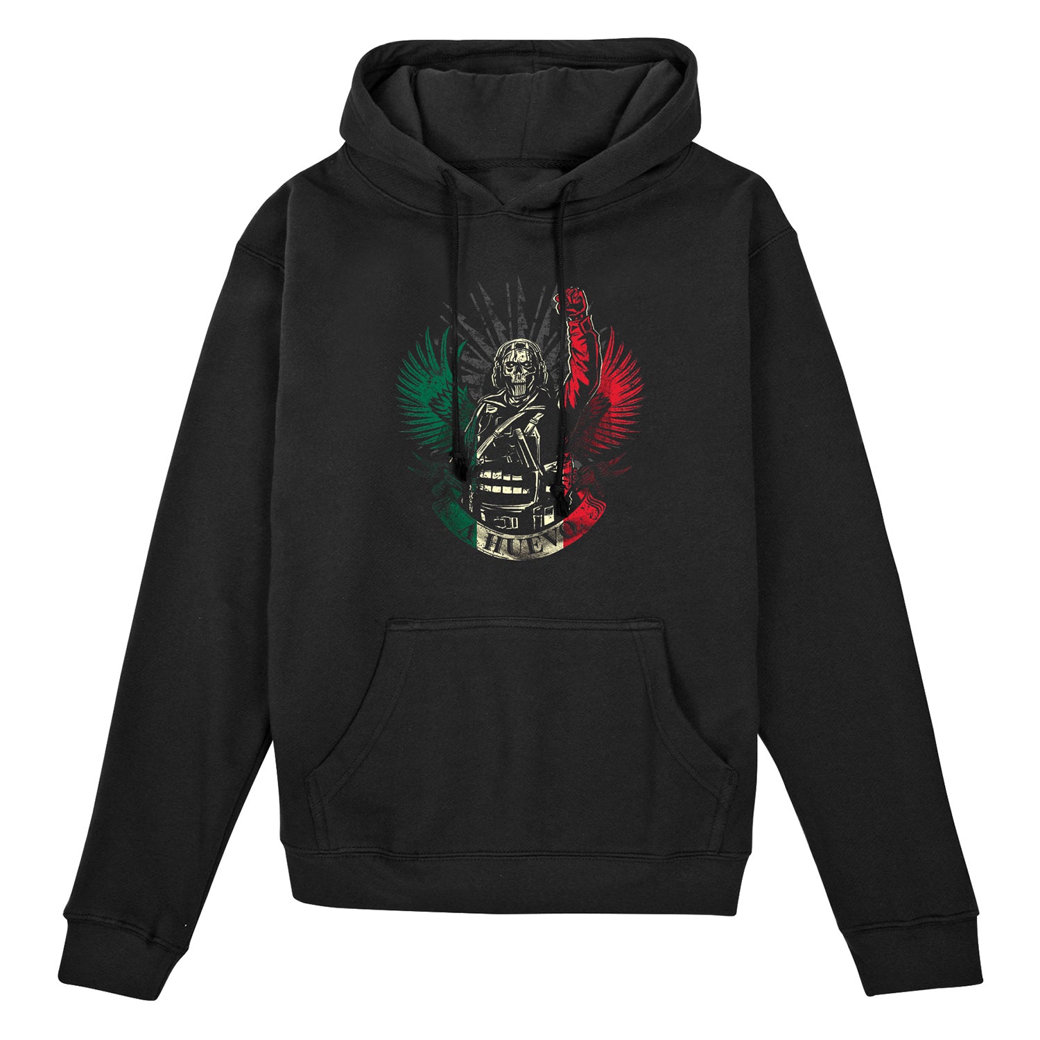 Call of Duty "A Huevo" Campaign Black Hoodie - Front View