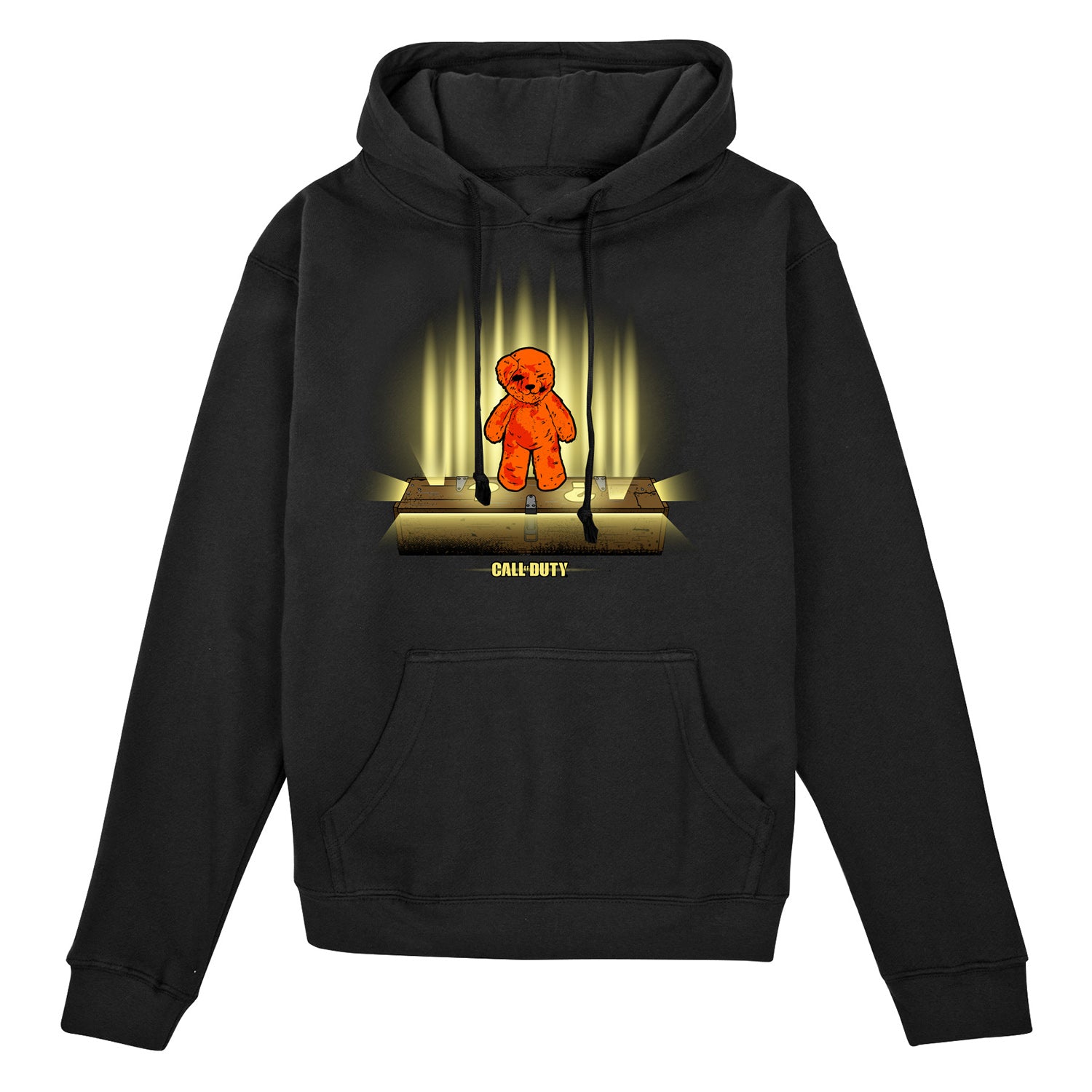 Call of Duty Mystery Teddy Bear Black Hoodie - Front View