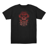 Call of Duty Soap Skull Mask Black T-Shirt - Front View with Soap Skull Design