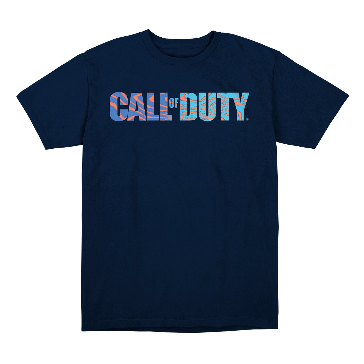 Call of Duty Blue Damascus Logo T-Shirt - Front View
