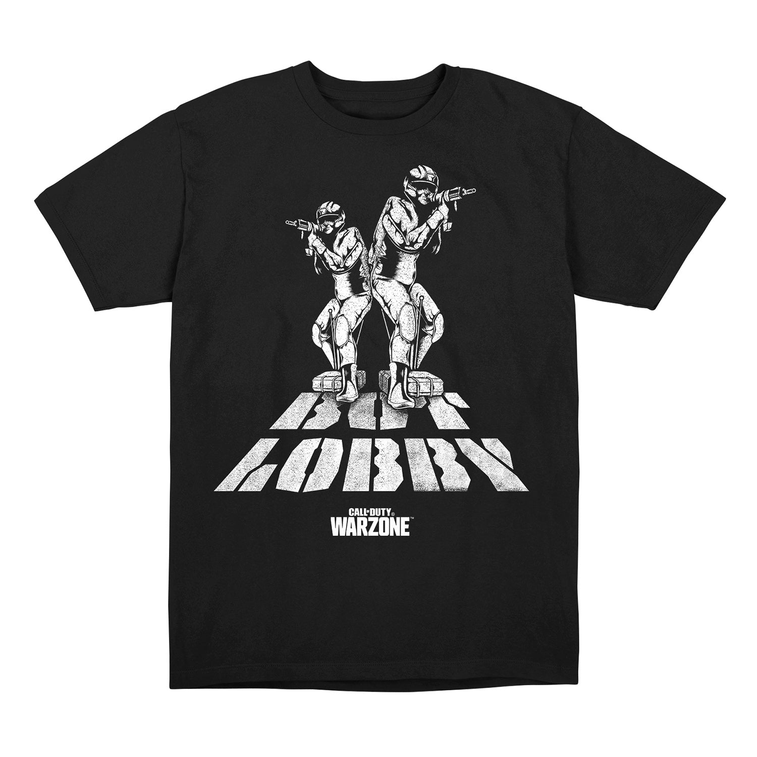 Call of Duty: Warzone Bot Lobby Black T-Shirt - Front View