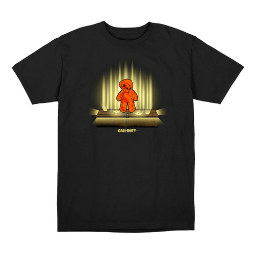 Call of Duty Mystery Teddy Bear Black T-Shirt - Front View