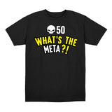 Call of Duty What's The Meta Black T-Shirt - Front View