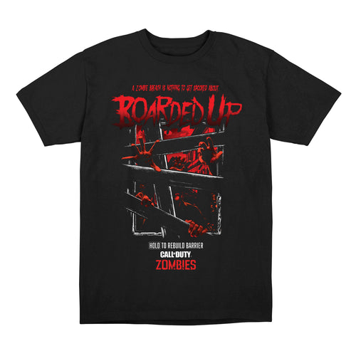 Call of Duty Boarded Up Black T-Shirt - Front View
