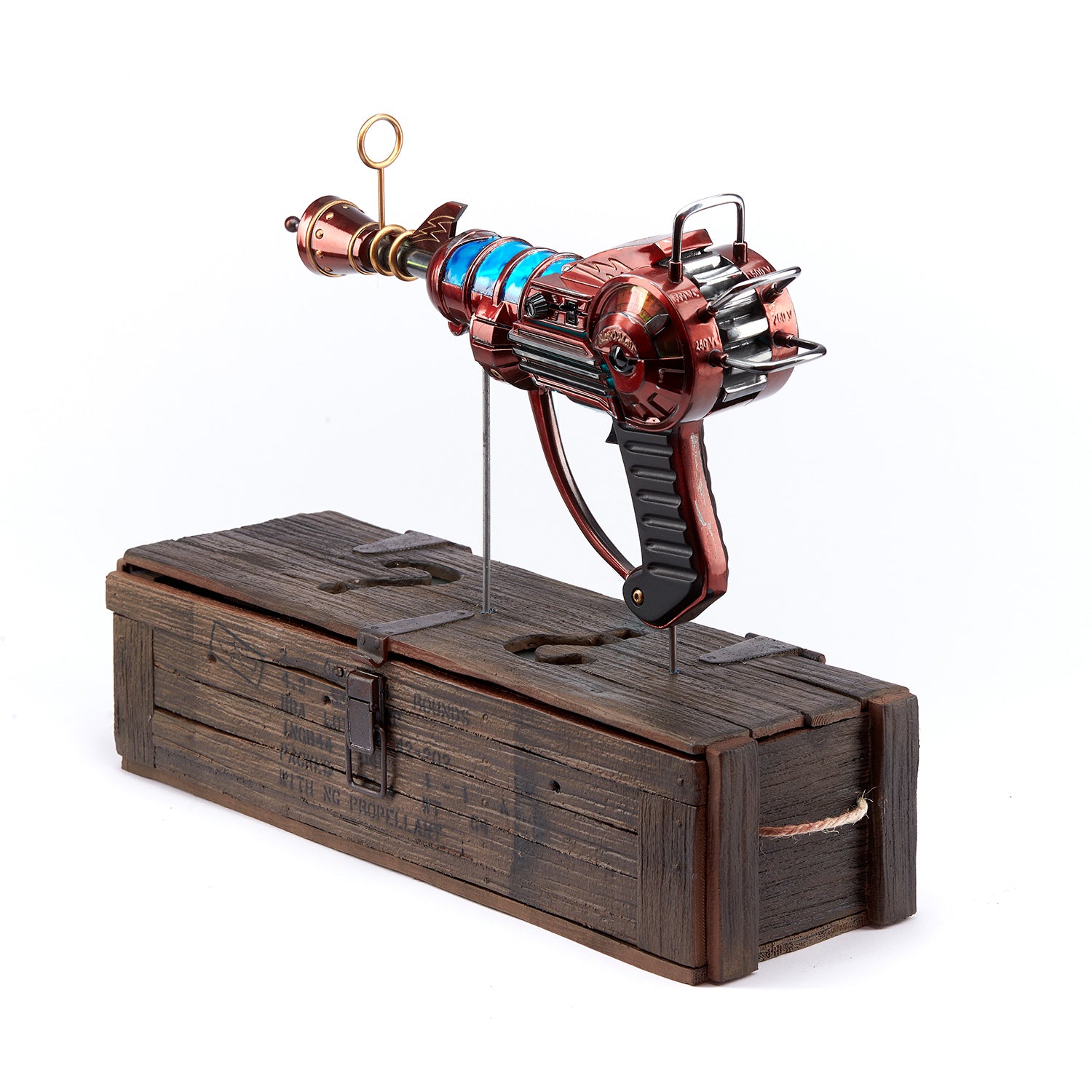 Call of Duty Ray Gun Statue - Back Left Side View