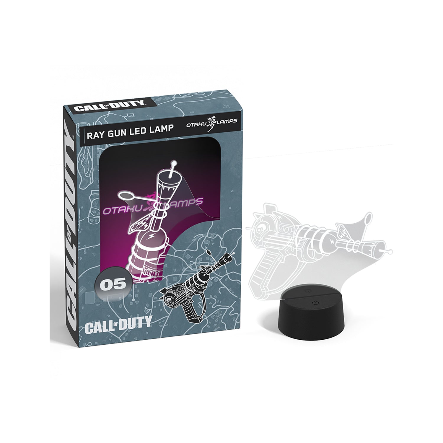 Call of Duty Raygun LED Lamp - Front View and Packaging