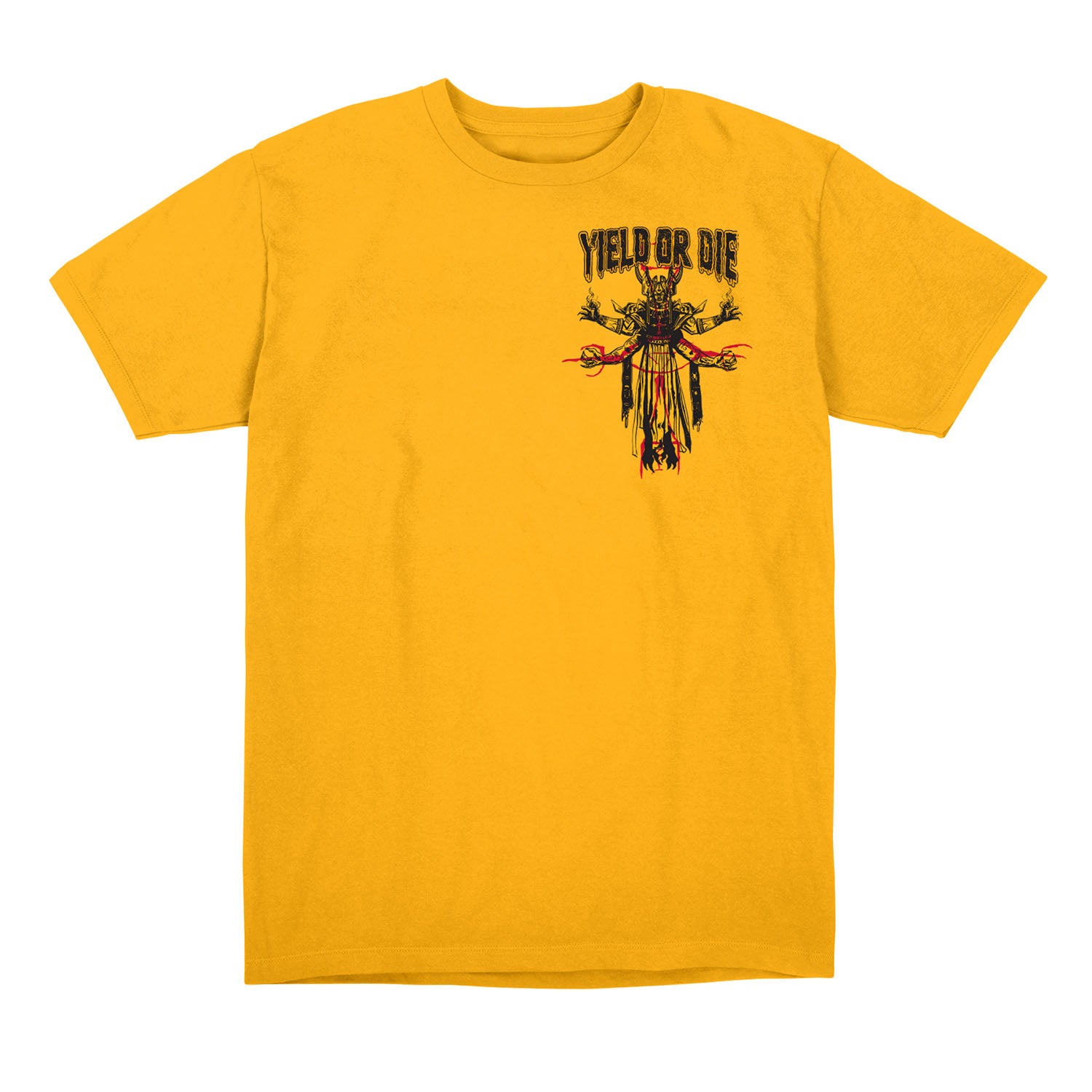 Call of Duty Kortifex Yield or Die Gold T-Shirt - Front View