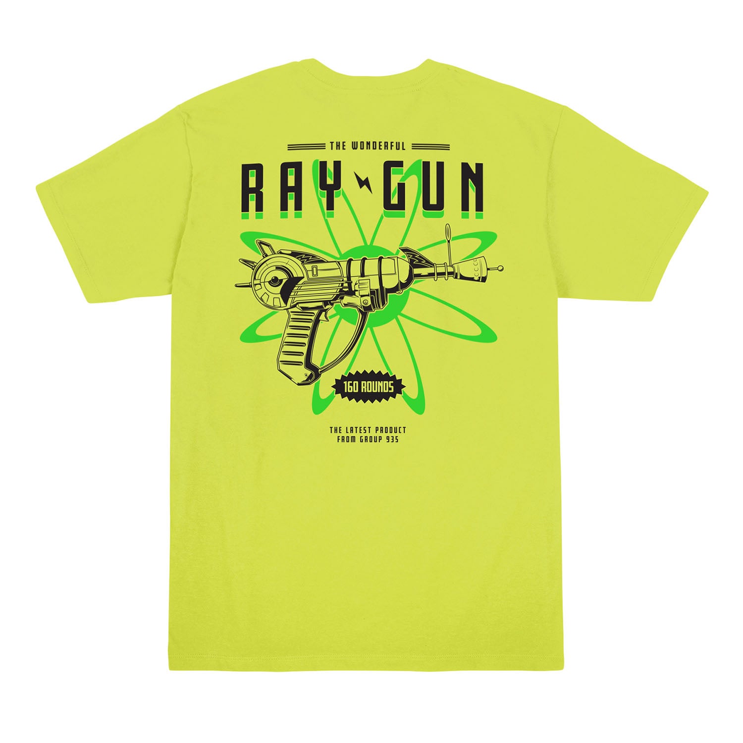 Call of Duty Ray Gun Yellow T-Shirt - Back View