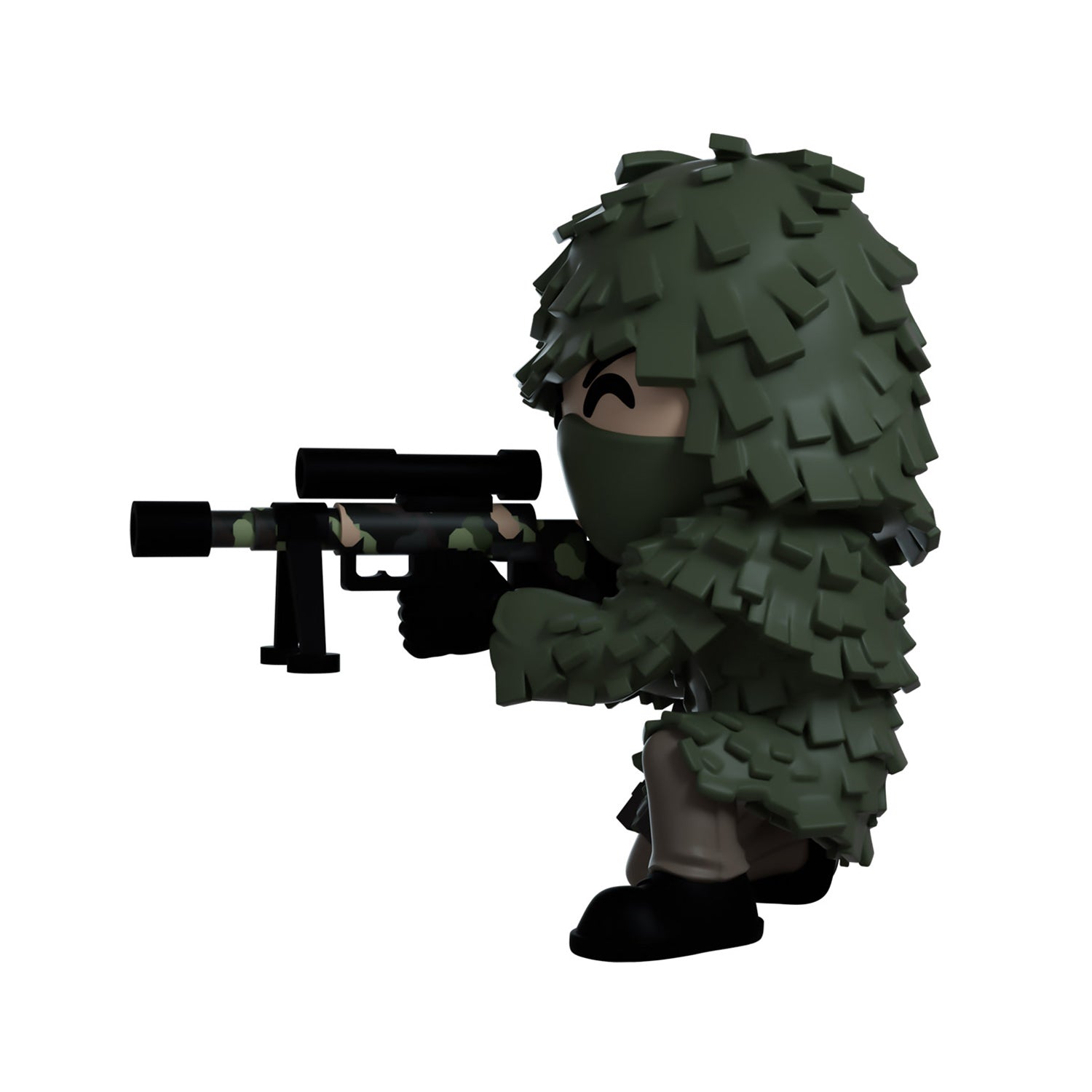 Call of Duty MWII Youtooz Ghillie Sniper Figurine - Left Side View
